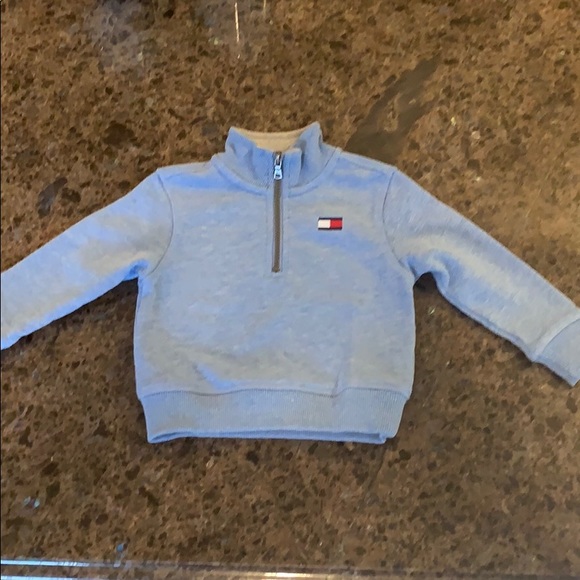 Tommy Hilfiger Toddler Half Zip Lt Blu 18-24 Month